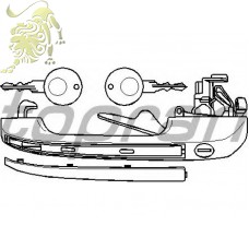 HP102 878 191837205А Ручка двери наруж перед.лево VW GOLF/Jetta (AIC50541)